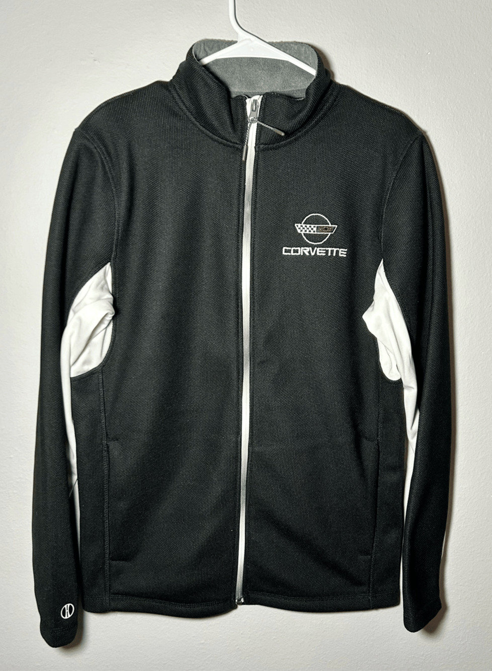 Chevy Corvette Black & White Full Zip Jacket Holloway Sz Small